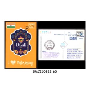 Stamps from INDIA - 2020 METER FRANKING PICTURE POSTCARD WITH COVID MESSAGE - USED