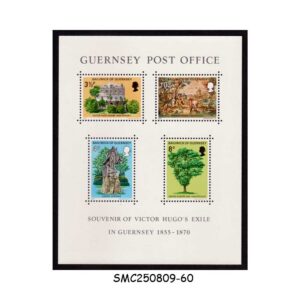 Stamps from GUERNSEY - 1975 VICTOR HUGO'S EXILE - MIN. SHEET MINT NH