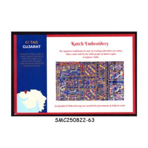 Stamps from INDIA - 2020 METER FRANKING PICTURE POSTCARD OF KUTCH EMBROIDERY WITH COVID MESSAGE - USED