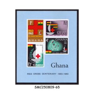 Stamps from GHANA - 1963 RED CROSS CENTENARY - MIN. SHEET MINT NH