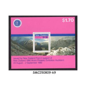 Stamps from NEW ZEALAND - 1990 WORLD PHILATELIC EXHIBITION AUCKLAND - MIN. SHEET MINT NH