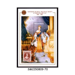 Stamps from NEW ZEALAND - 1988 CENTENARY OF ROYAL PHILATELIC SOCIETY - MIN. SHEET MINT NH