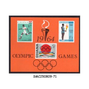 Stamps from GHANA - 1964 OLYMPIC GAMES - MIN. SHEET MINT NH