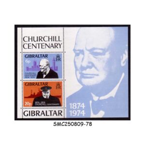 Stamps from GIBRALTAR - 1974 CHURCHILL CENTENARY - MIN. SHEET MINT NH