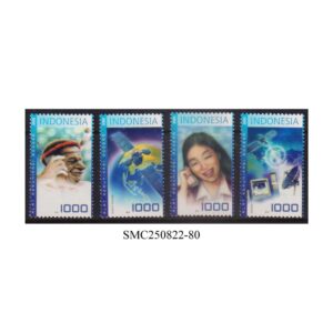 Stamps from INDONESIA - 2002 TELECOMMUNICATIONS - 4V MINT NH