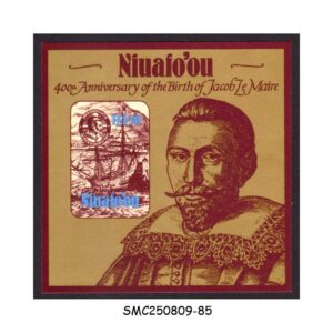 Stamps from NIUAFO'OU TONGA - 1985 400th ANNIVERSARY JACOB LE MATRE - SELF ADHESIVE M. SHEET - MNH