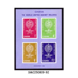 Stamps from GHANA - 1962 MALARIA ERADICATION - MIN. SHEET MINT NH