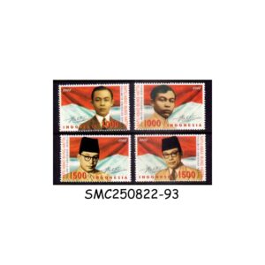 Stamps from INDONESIA - 2002 MOHAMMAD HATTA FORMER PRIME MINISTER OF INDONESIA - 4V MINT NH