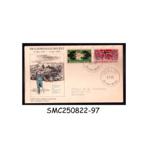 Stamps from NORWAY - 1965 20th ANNIVERSARY OF THE LIBERATION - FDC