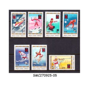 Stamps from MONGOLIA - 1984 WINTER OLYMPIC GAMES, SARAJEVO - 7V MINT NH