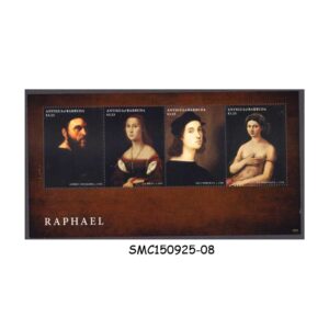 Stamps from ANTIGUA & BARBUDA - 2013 RAPHAEL ART / PAINTINGS - MIN. SHEET MINT NH