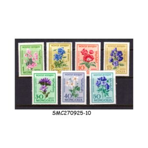 Stamps from MONGOLIA - 1960 FLOWERS - 7V MINT NH