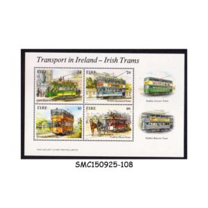 Stamps from IRELAND - 1987 IRISH TRAMS - MIN. SHEET MINT NH