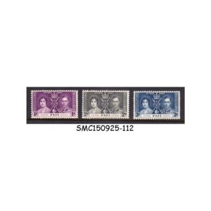 Stamps from FIJI - 1937 KGVI CORONATION - 3V - MINT HINGED