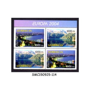 Stamps from AZERBAIJAN - 2004 EUROPA - HOLIDAYS - BLOCK OF 4 - SE-TENANT MINT NH