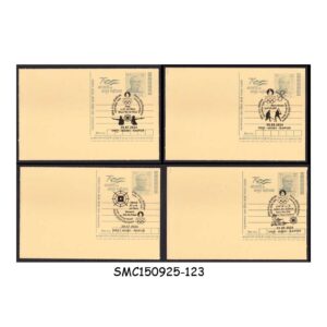 Stamps from INDIA - 2024 POSTCARDS WITH PARIS OLYMPIC MEDAL WINNER CANCELLATION 7nos