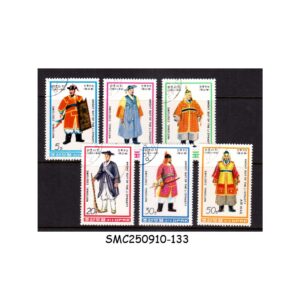 Stamps from NORTH KOREA - 1979 NATIONAL COSTUMES OF LI DYNASTY - 6V - CTO
