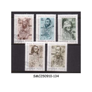 Stamps from HUNGARY - 1987 MEDICAL PIONEERS - 5V - CTO