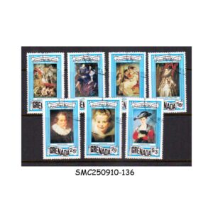 Stamps from GRENADA - 1978 PETER PAUL RUBENS PAINTINGS - 7V CTO