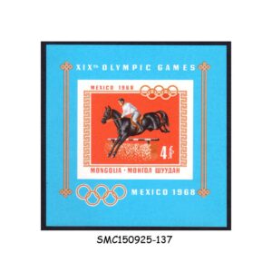Stamps from MONGOLIA - 1968 19th OLYMPIC GAMES / HORSE - SOUVENIR SHEET MINT NH