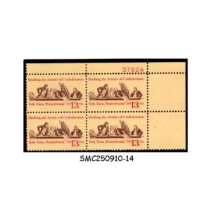 Stamps from UNITED STATES USA - 1977 DRAFTING THE ARTICLES CONFEDERATION  - BLOCK OF 4 - MINT NH