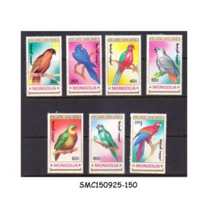 Stamps from MONGOLIA - 1990 BIRDS - 7V - MINT NH
