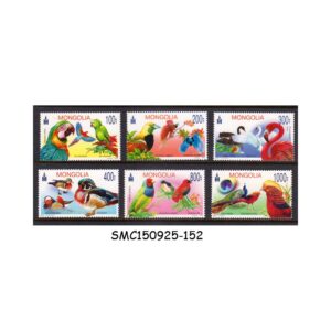 Stamps from MONGOLIA - 2012 BIRDS - 6V - MINT NH