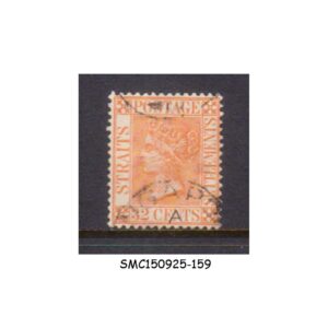 Stamps from STRAITS SETTLEMENTS - 1872 32c QV SG#18 - USED CV=85.00 GBP