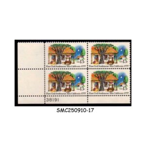 Stamps from UNITED STATES USA - 1977 ALTA CALIFORNIA - BLOCK OF 4 - MINT NH