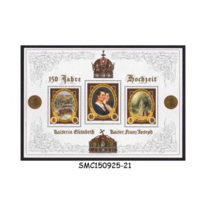 Stamps from AUSTRIA - 2004 150th ANNIV. OF THE WEDDING OF FRANZ JOSEPH & ELISABETH - MIN. SHEET MINT NH