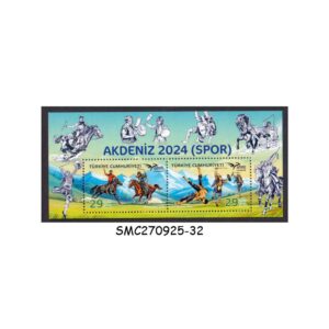 Stamps from TURKEY - 2024 EUROMED - TRADITIONAL SPORTS / HORSE - MIN. SHEET MINT NH