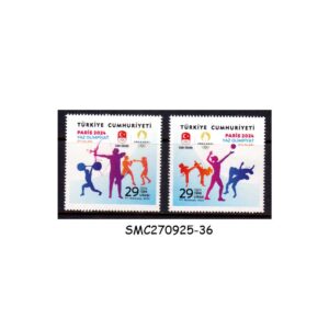 Stamps from TURKEY - 2024 SUMMER OLYMPIC GAMES, PARIS - 2V - MINT NH