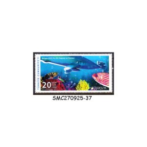 Stamps from TURKEY - 2024 EUROPA : UNDERWATER LIFE / MARINE LIFE / FISH - 1V - MINT NH
