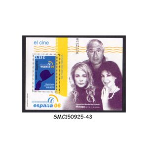 Stamps from SPAIN - 2006 WORLD PHILATELIC EXHIBITION - MÁLAGA / CINEMA - MIN. SHEET MINT NH