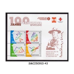 Stamps from AUSTRIA - 2007 100 YEARS OF SCOUTING / BOY SCOUTS SOUVENIR SHEET MNH
