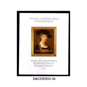 Stamps from AUSTRIA - 2007 ANGELIKA KAUFFMANN - SELF PORTRAIT / PAINTING - MIN. SHEET MNH