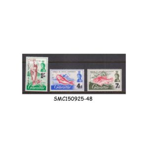 Stamps from GIBRALTAR - 1966 EUROPEAN SEA ANGLING CHAMPIONSHIPS / FISH - 3V MINT NH