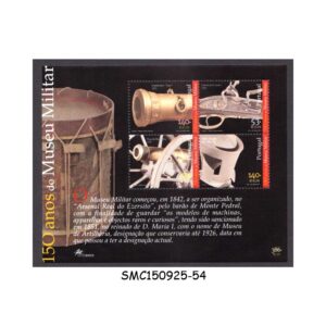 Stamps from PORTUGAL - 2001 150 YEARS OF MILITARY MUSEUM - MIN. SHEET MINT NH