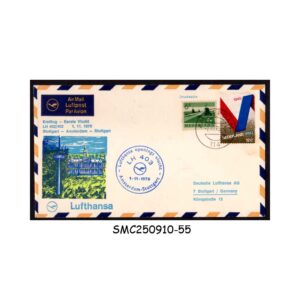 NETHERLAND - 1970 LUFTHANSA FLIGHT AMSTERDAM TO STUTTGART FFC
