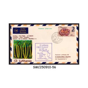MAURITIUS - 1970 LUFTHANSA FLIGHT DAE ES SALAAM TO FRANKFURT FFC