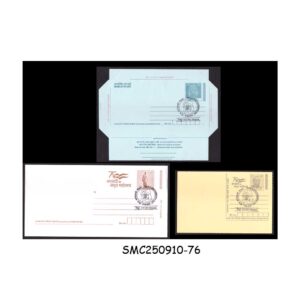 INDIA – 2023 POSTCARD, ENVELOPE & AEROGRAMME with WORLD PHOTOGRAPHY DAY CANCELLATION ( MYSURU)