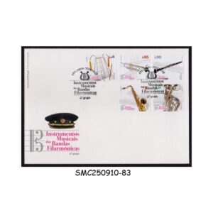 Stamps from PORTUGAL - 2024  MUSICAL INSTRUMENTS OF CIVIL WIND BANDS - 2ND GROUP - FDC