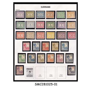 Stamps from SURINAME - 1913-31 SCOTT#74-104 - 31V - MINT HINGED CV=$96.00