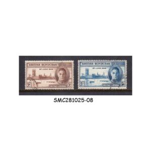 Stamps from BRITISH HONDURAS - 1946 PEACE & VICTORY KGVI SCOTT#127-28 - 2V - USED
