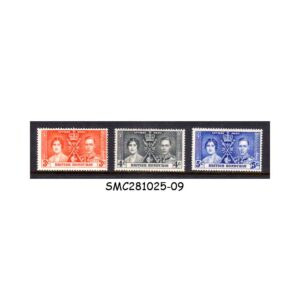 Stamps from BRITISH HONDURAS - 1937 KGVI CORONATION SCOTT#112-114 - 3V - MINT NH