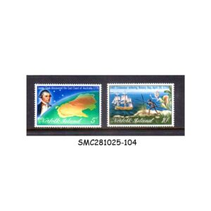 Stamps from NORFOLK ISLAND - 1970 CAPTAIN COOK BICENTENARY - 2V - MINT NH