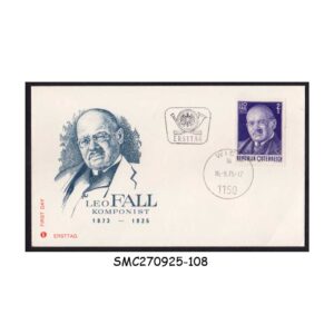 Stamps from AUSTRIA - 1975 50th DEATH ANNIVERSARY OF LEO FALL - FDC