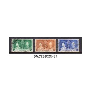 Stamps from BAHAMAS - 1937 KGVI CORONATION SCOTT#92-99 - 3V - USED