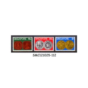 Stamps from SINGAPORE - 1972 SINGAPORE COINS - 3V - MINT NH