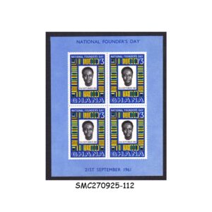Stamps from GHANA - 1961 NATIONAL FOUNDER'S DAY - MIN. SHEET MINT NH